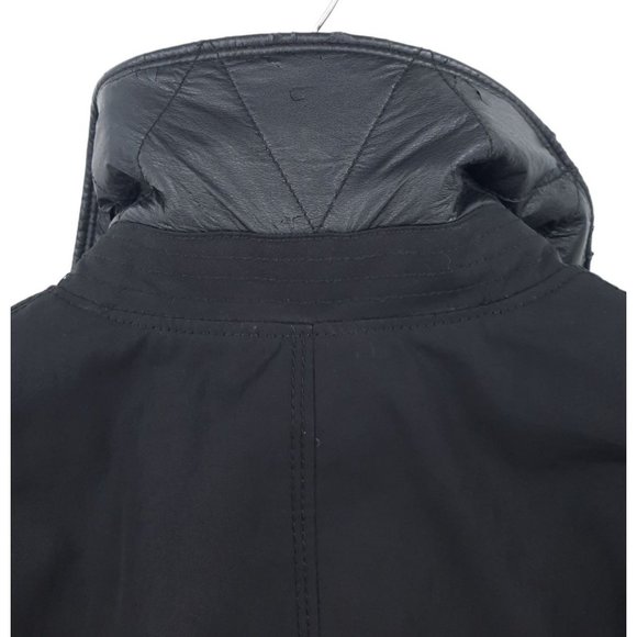 Zara Man Classic Sport Black Double Breasted Peacoat Zip Out Liner Coat Jacket L - Picture 11 of 12